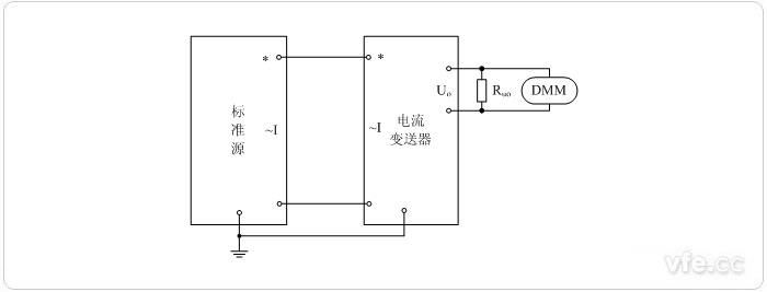 電壓輸出型電流變送器校準接線圖 電壓輸出型電流變送器校準接線圖